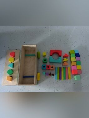 Lovery wooden block set